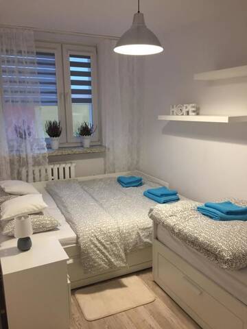 Фото номера Апартаменты с 2 спальнями и балконом Апартаменты Apartment Oświęcim klimatyzowany г. Освенцим 22