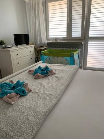 Фото номера Апартаменты с 2 спальнями и балконом Апартаменты Apartment Oświęcim klimatyzowany г. Освенцим 29