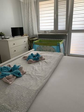 Фото номера Апартаменты с 2 спальнями и балконом Апартаменты Apartment Oświęcim klimatyzowany г. Освенцим 7